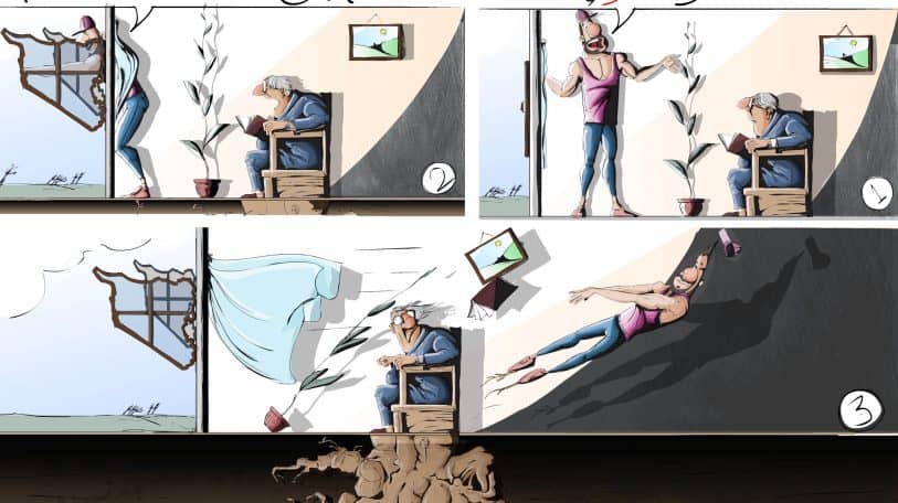كاريكاتير مرهف يوسف: “انفتاح وجذور”